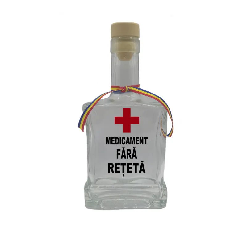 Medicament fara reteta, sticla cu mesaj plata, 500 ml, model divgs179 02